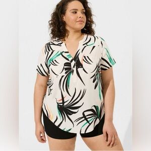 TORRID Harper Challis Blouse size 3 (3X) NWOT